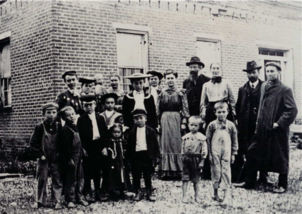 John Rains House with Nazarene Church members 1902