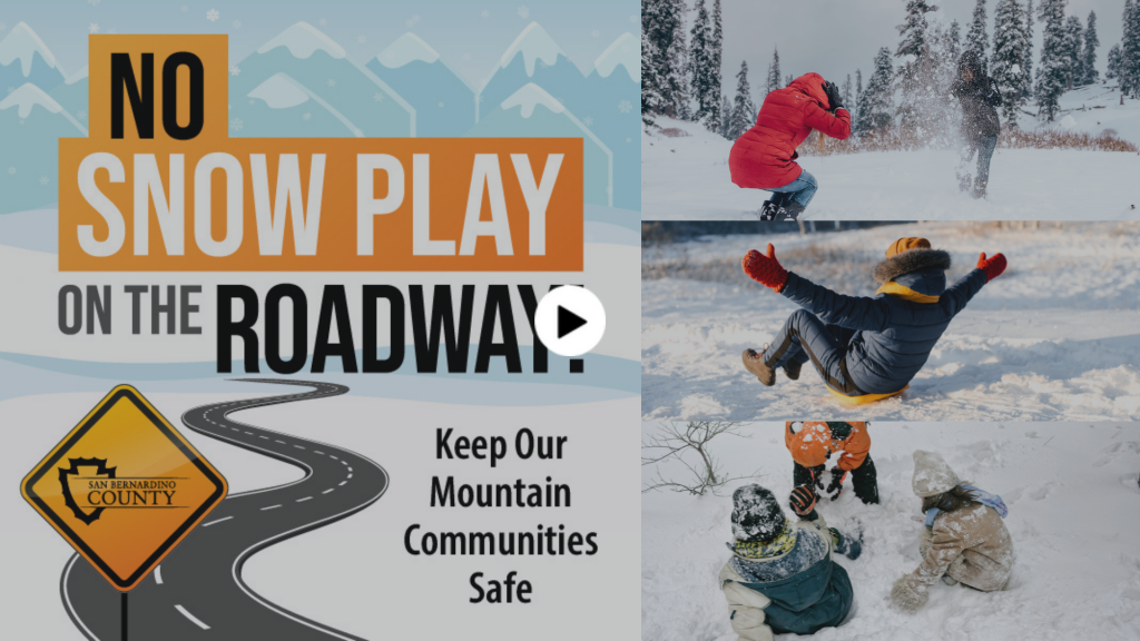 No Snow Play on the Roadway campaign: A message from Public Works