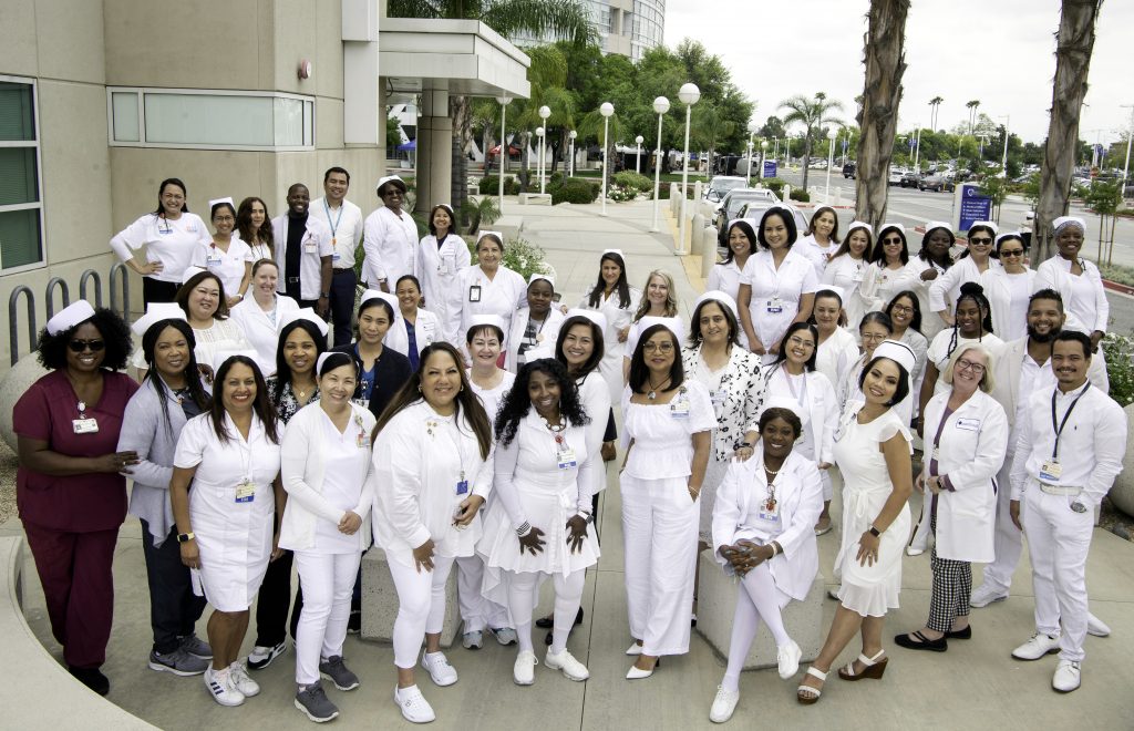 Why did St. Bernardine Medical Center nurses wear white uniforms this week?  – San Bernardino Sun