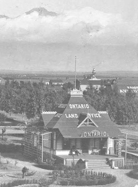 The Ontario Land Office served as the location where people bought land from the Chaffey brothers. 