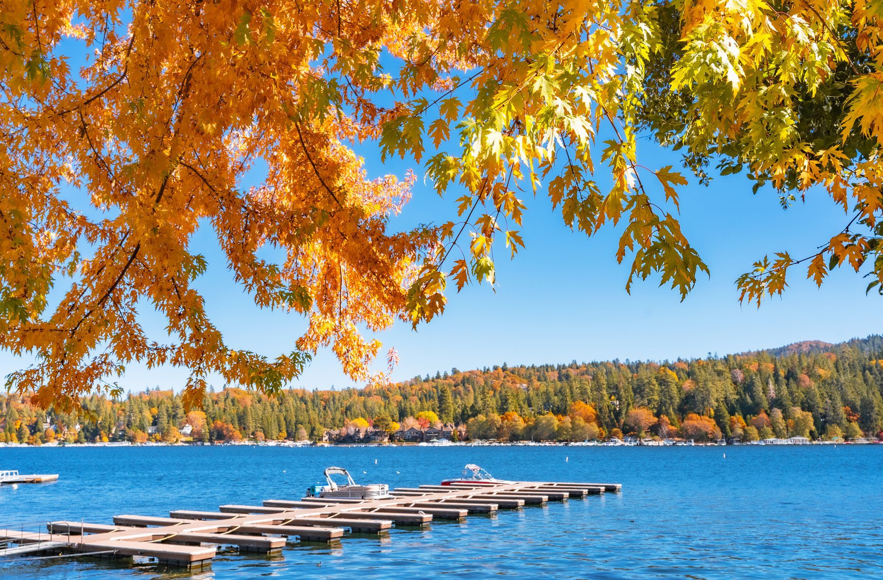 lake and boat dock