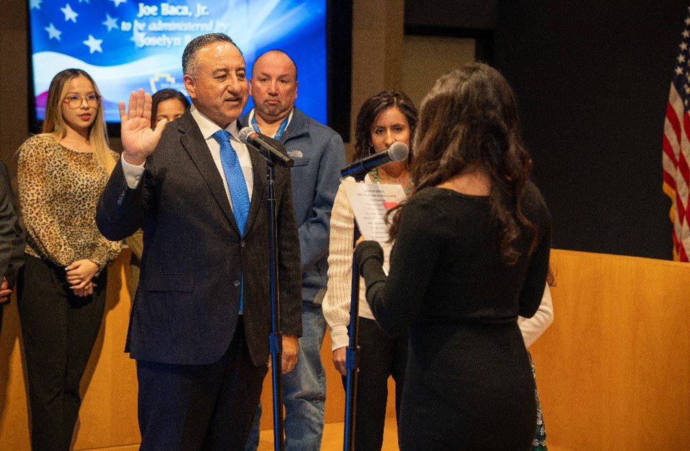 Fifth District Supervisor Joe Baca, Jr. new oath