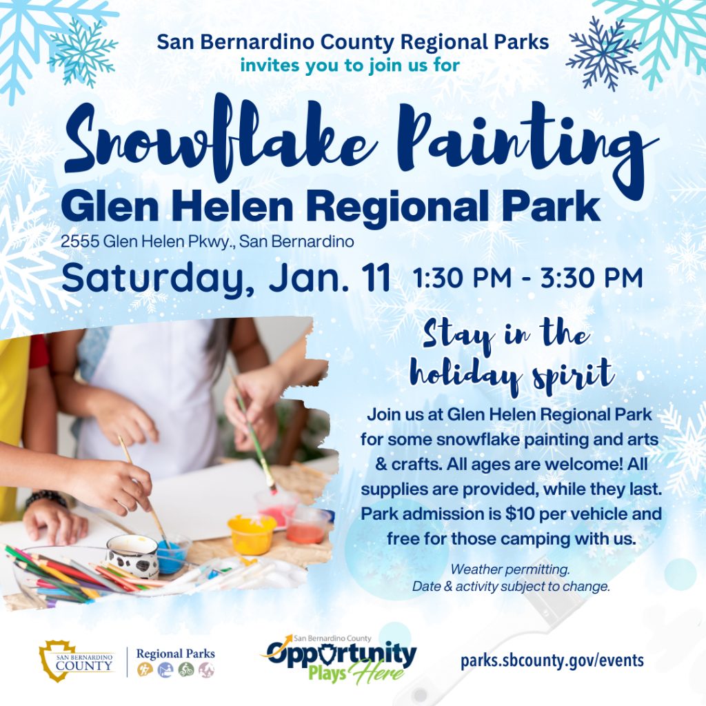 Snowflake Painting at Glen Helen Regional Park