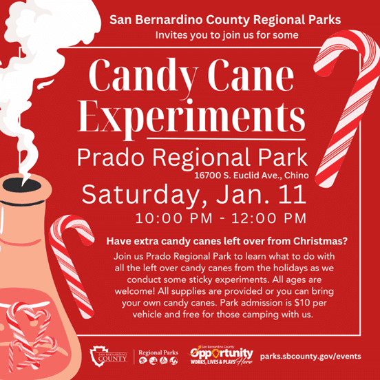 Candy Cane Experiments at Prado Regional Park