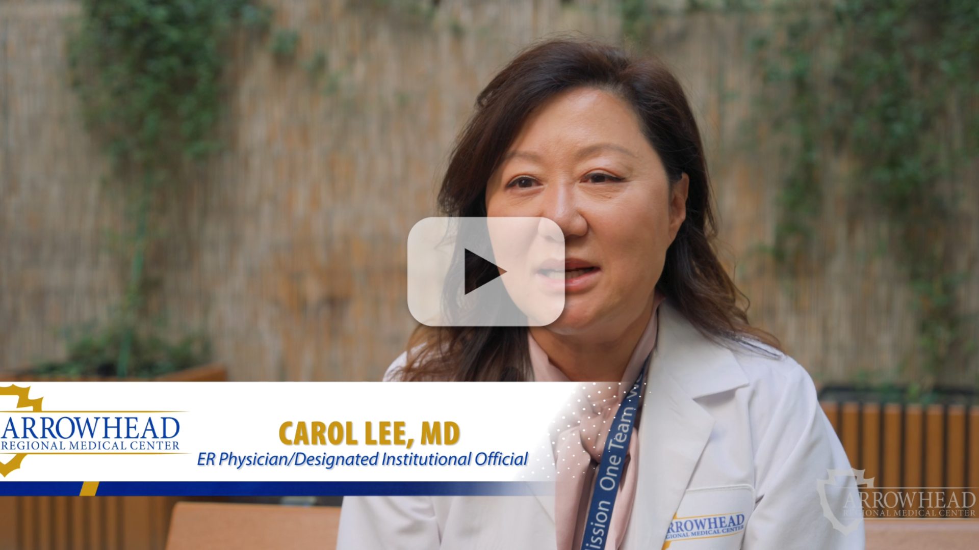 A female doctor is speaking.