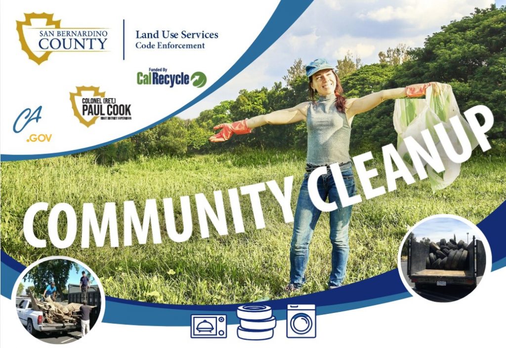 Residents can participate in a free outdoor cleanup event to dispose of bulky items, including tires, e-waste and green waste.