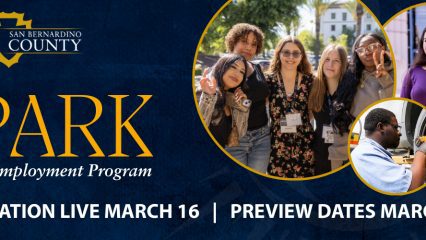 “SPARK A Youth Employment Program, Application Live March 16 | Preview Dates Now Through March 15” with diverse youth and a technician photo.