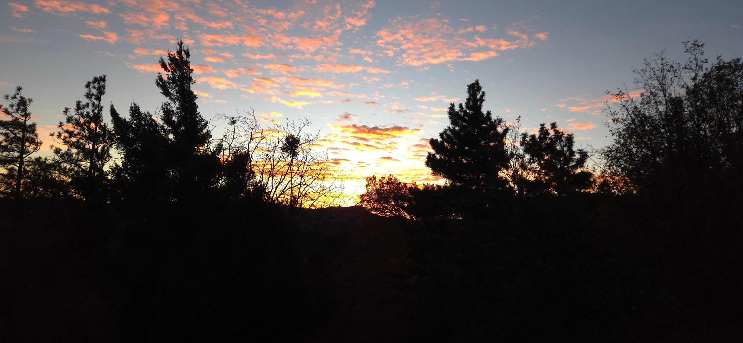 Sunset over Crestline.