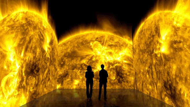 Image of the sun in action provided by NASA’s Solar Dynamics Observatory.  